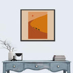 Minimal Desert Caravan Wall Art