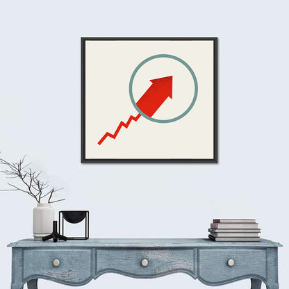 Market Growth Arrow Wall Art