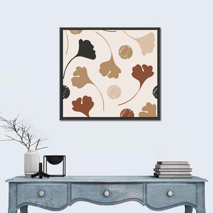 Autumn Ginkgo Pattern Wall Art