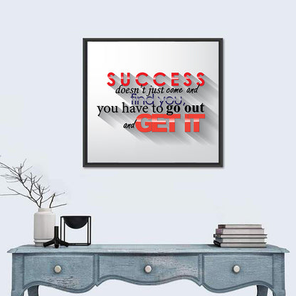 Quote For Success Wall Art