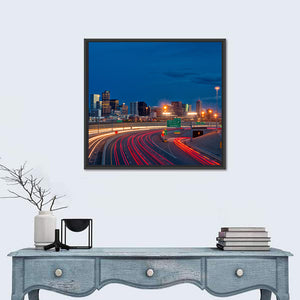 Denver Skyline At Dusk Wall Art