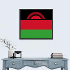 Malawi National Flag Wall Art