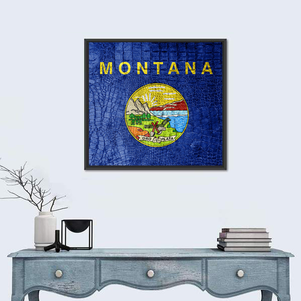 Montana State Flag Wall Art