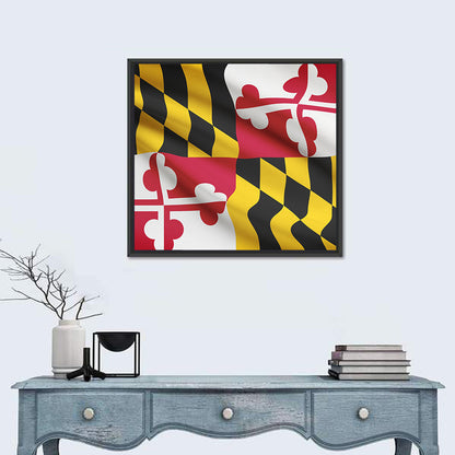 Flag Of Maryland State Wall Art