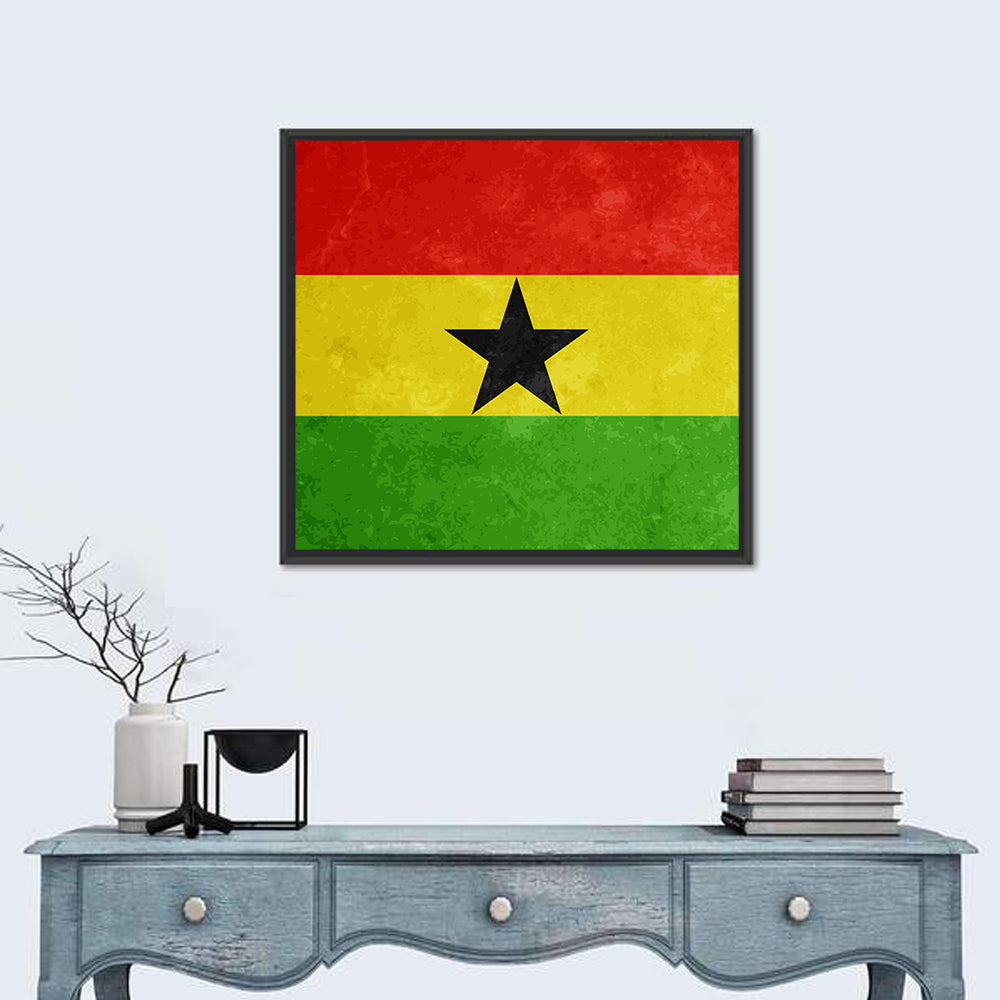 Flag Of Ghana Wall Art