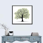 Deciduous Tree Silhouette Wall Art