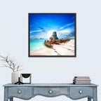 Railay Beach Long-tail Boats Wall Art