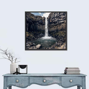 Svartifoss Black Waterfall Wall Art