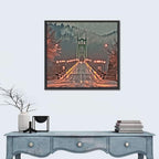 St. Johns Bridge at Dusk Wall Art
