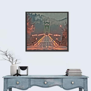 St. Johns Bridge In Portland Wall Art