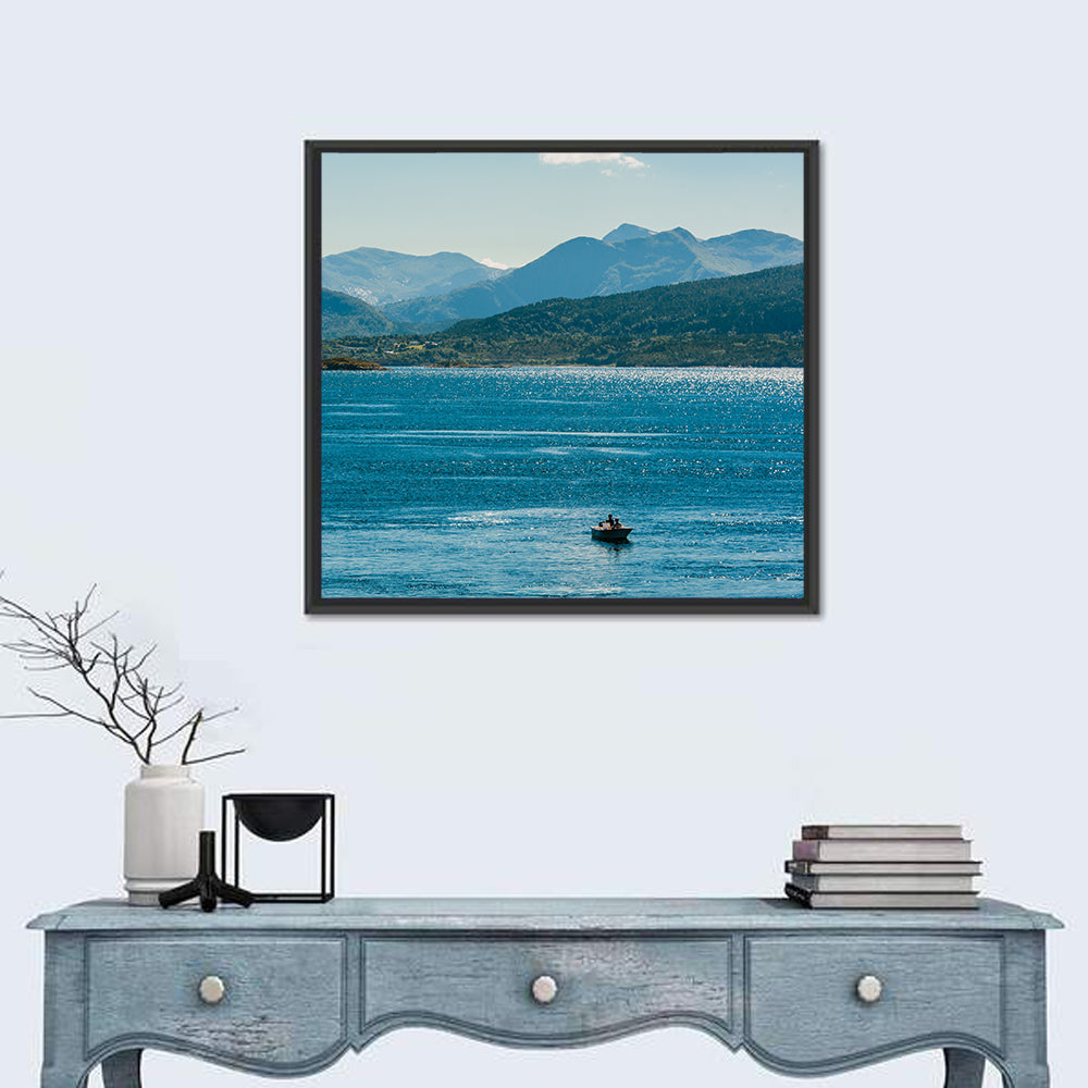 Atlantic View in Norway Wall Art in a room, square