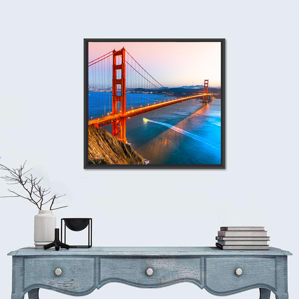 Golden Gate Bridge at Dusk Wall Art