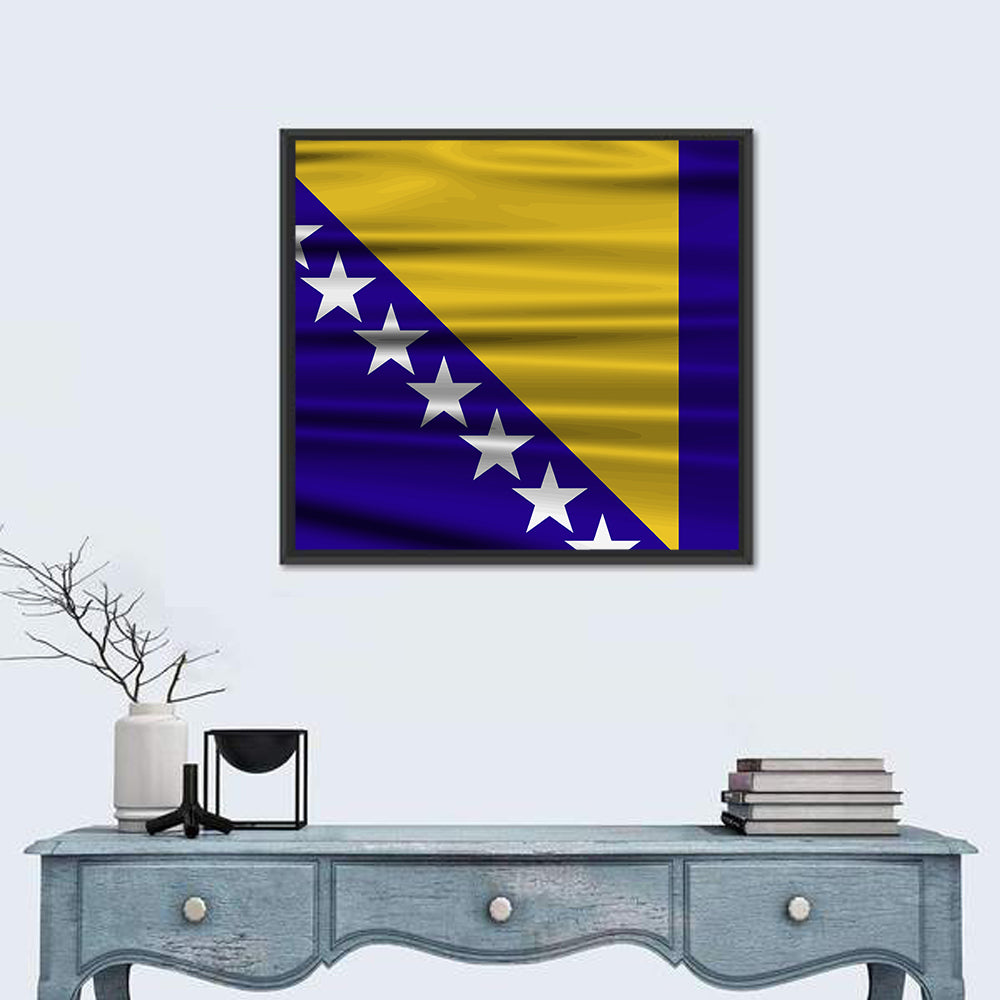 Bosnia and Herzegovina Flag Wall Art
