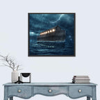 Noah's Ark in Lightning Storm Wall Art