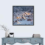 Shirakawa-go Lighted Village Wall Art