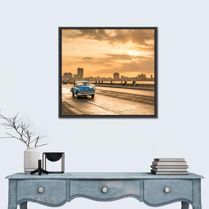 Malecon Avenue Sunset Havana Wall Art