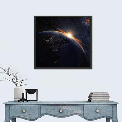 Sunrise Seen From Space Wall Art