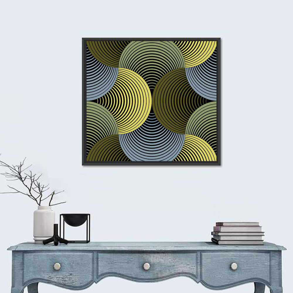 Ornate Geometric Petals Grid I Wall Art