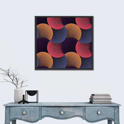 Ornate Geometric Petals Grid II Wall Art