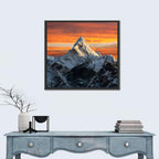 Ama Dablam at Sunset Wall Art