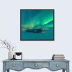 Northern Lights Over Sólheimasandur Wreck Wall Art
