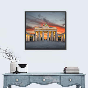 Brandenburg Gate In Berlin Wall Art