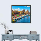Dresden Elbe River Embankment Wall Art