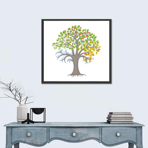 Four Seasons Tree Wall Art