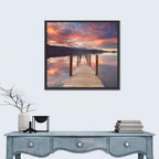 Flooded Jetty in Derwent Water Wall Art