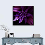 Elegant Purple Spiral Blossom Wall Art
