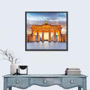 Brandenburg Gate At Night Wall Art