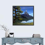 Moonlit Medieval Castle Wall Art