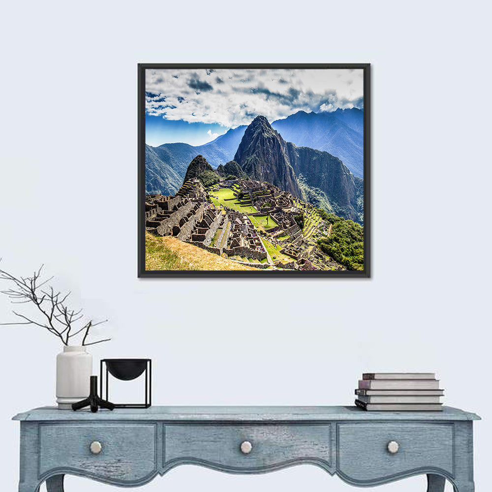 Machu Picchu, Lost City of the Incas Wall Art in a room, square