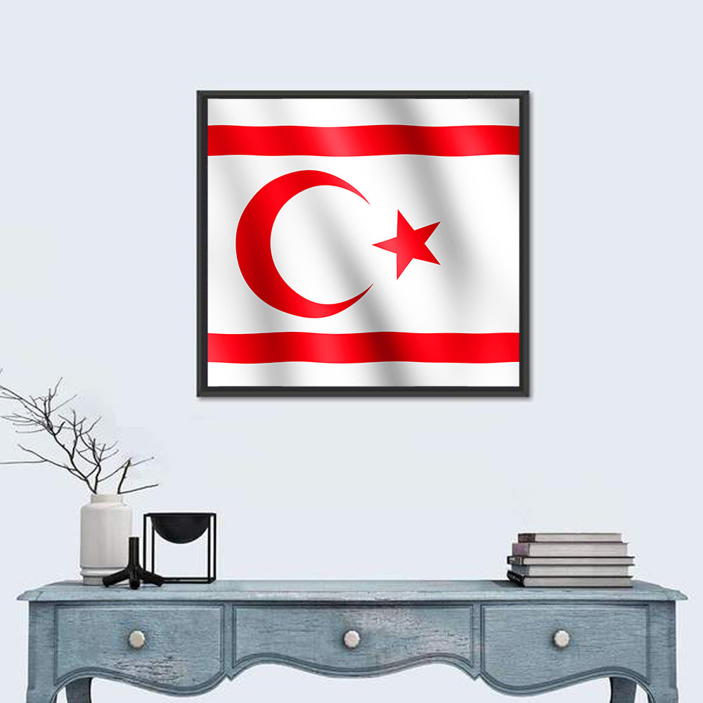 Northern Cyprus Flag Wall Art