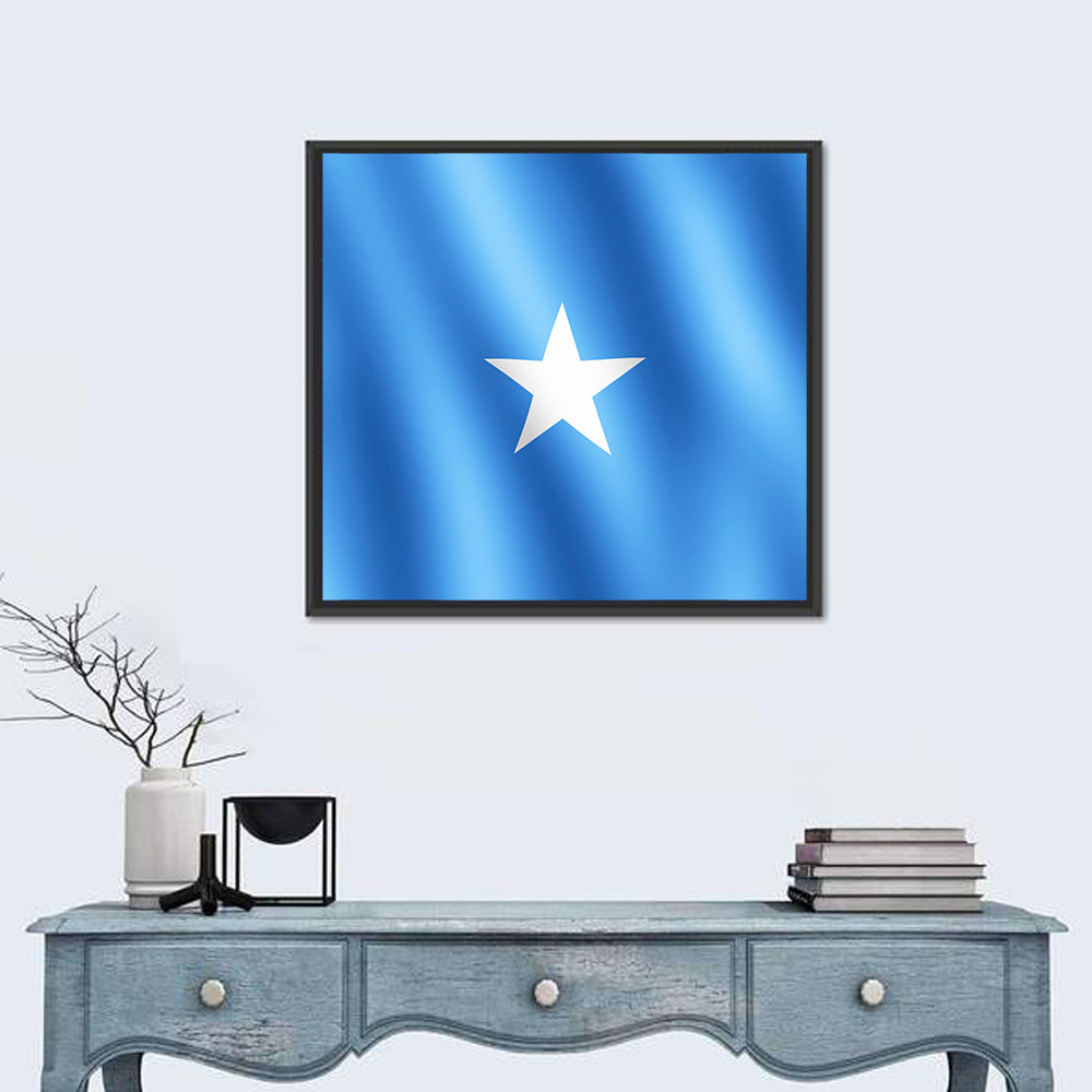 Somalia Flag with Five-pointed Star Wall Art