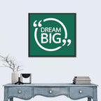Dream Big Typography Wall Art