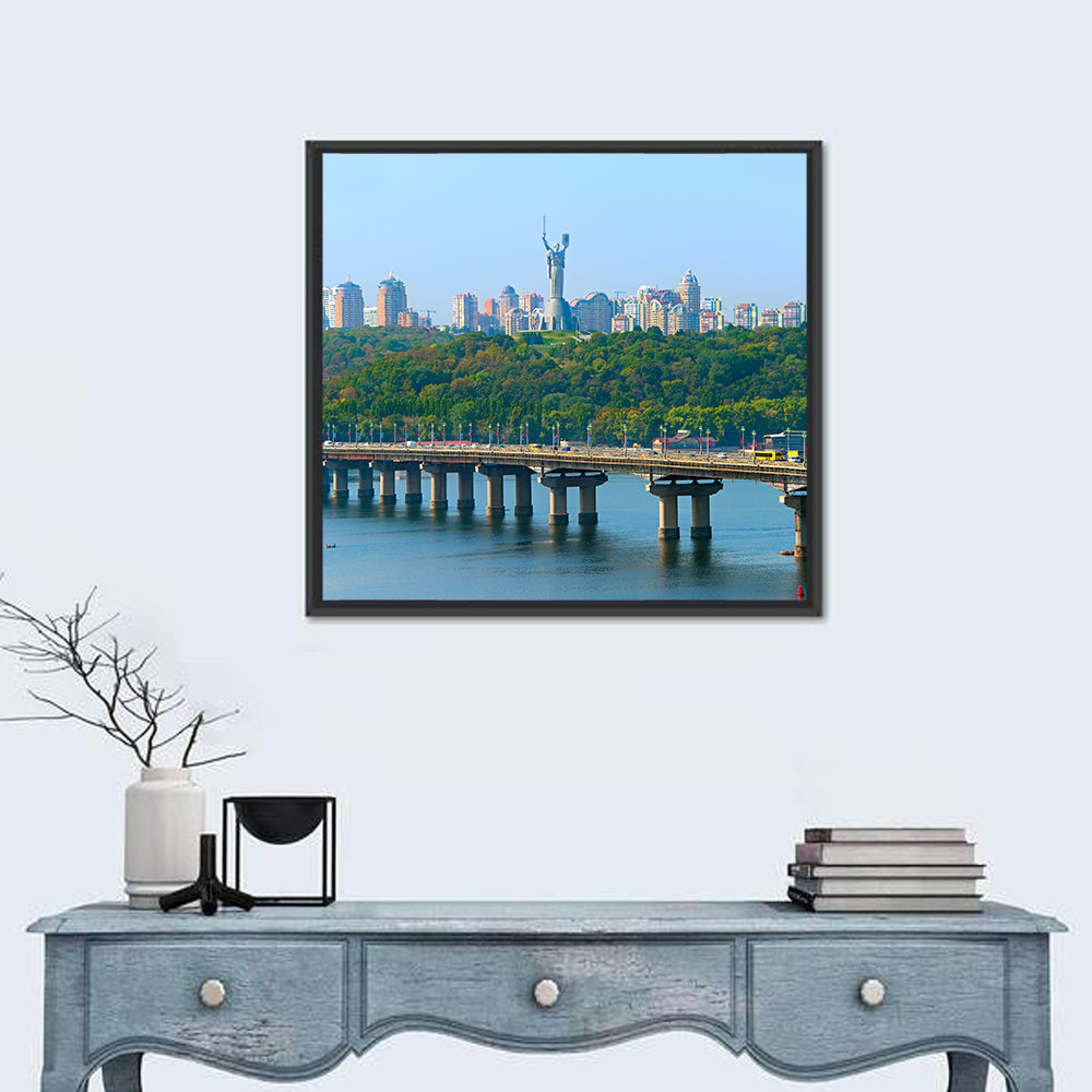 Paton Bridge with Motherland Monument Wall Art