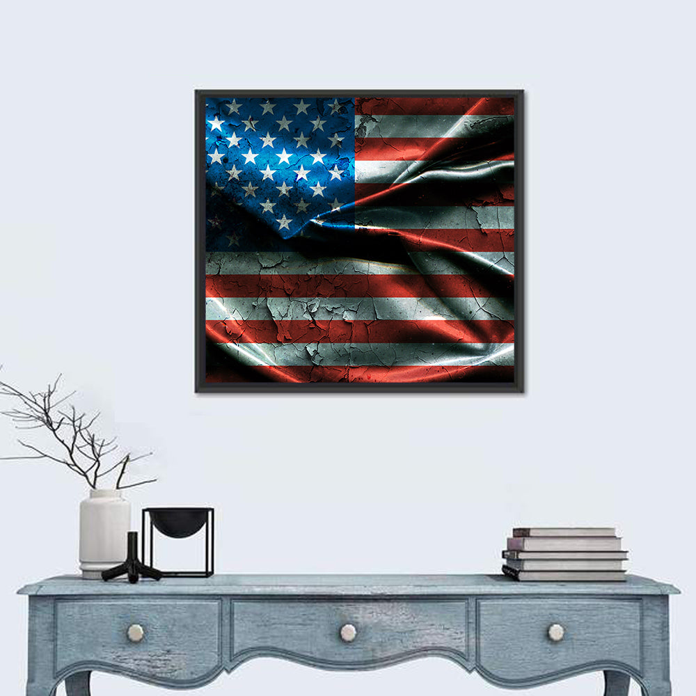 Distressed American Flag Wall Art