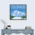 Retro Travel Poster Colorado Ski Mountains Wall Art