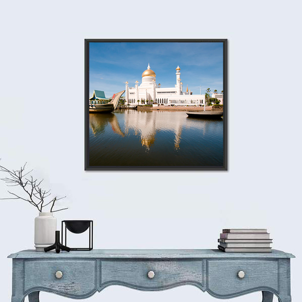 Sultan Omar Ali Saifuddien Mosque Reflection Wall Art