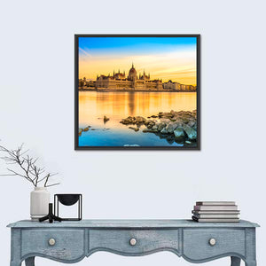 Budapest Parliament At Sunset Wall Art