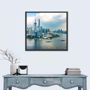 Spectacular Views Of The Bund in Shanghai Wall Art