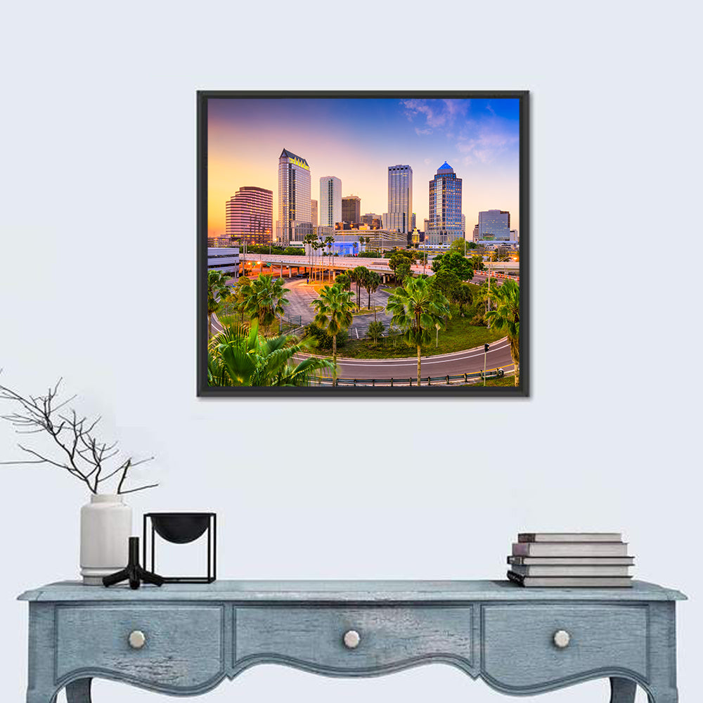 Tampa Downtown Skyline Florida Wall Art