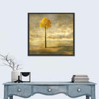 Solitary Tree at Golden Hour Wall Art
