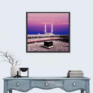 Holy Kaaba During Twilight Wall Art