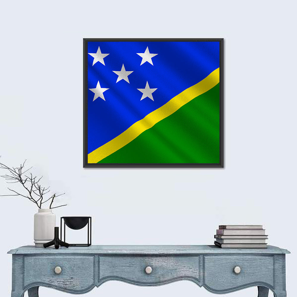 Solomon Islands Flag Wall Art