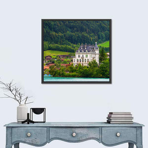 Mansion On Lake Brienz Wall Art