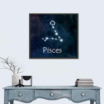 Pisces Horoscope Constellation Wall Art