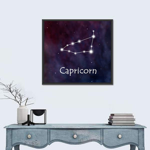 Capricorn Horoscope Constellation Wall Art