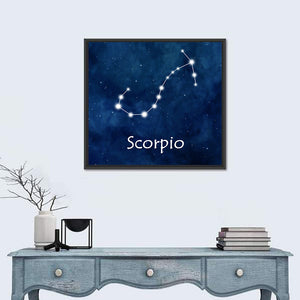 Scorpio Horoscope Constellation Wall Art